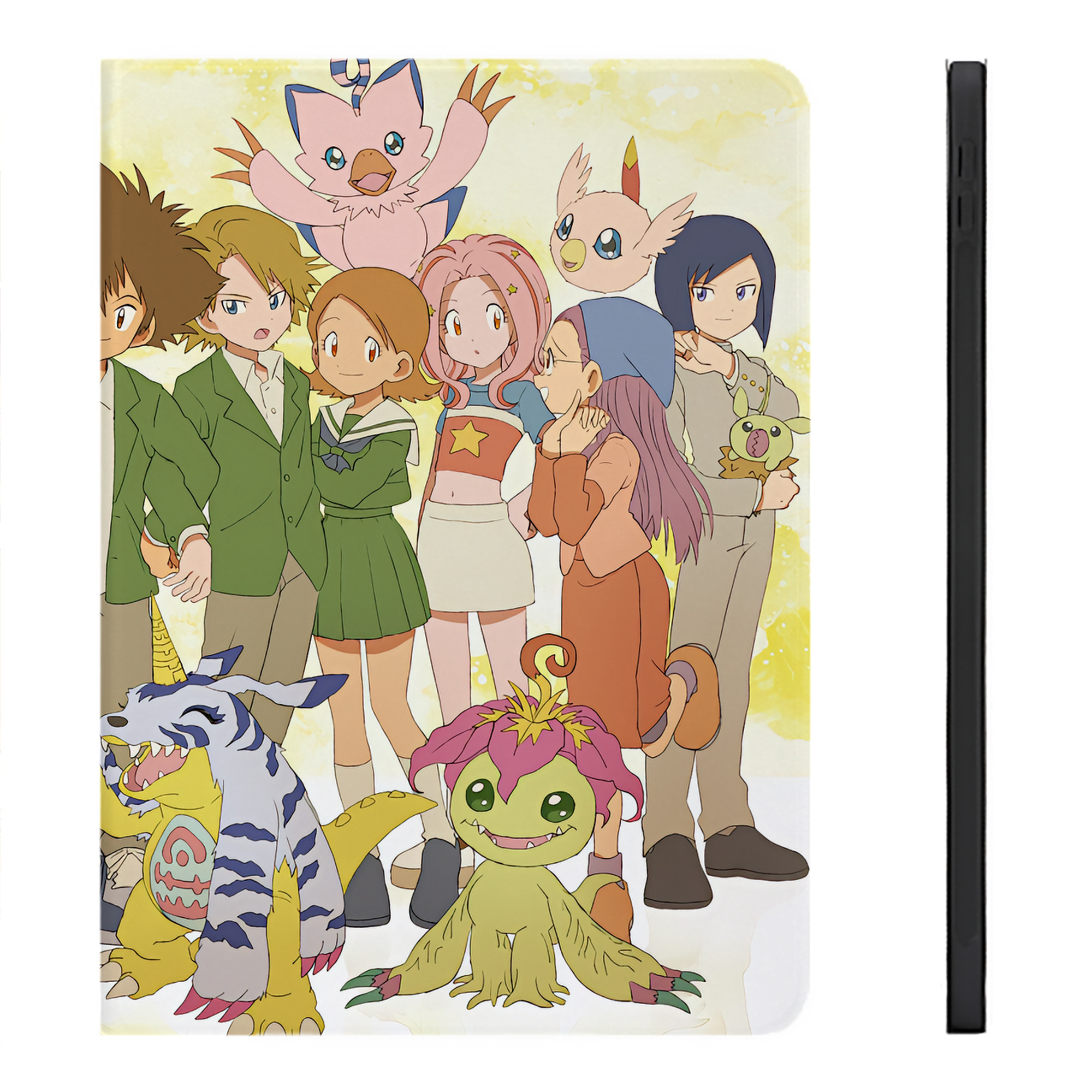（画像用） Digimon デジタルモンスター/デジモン IPadケース ペンホルダー付き ブックスタイルデザイン